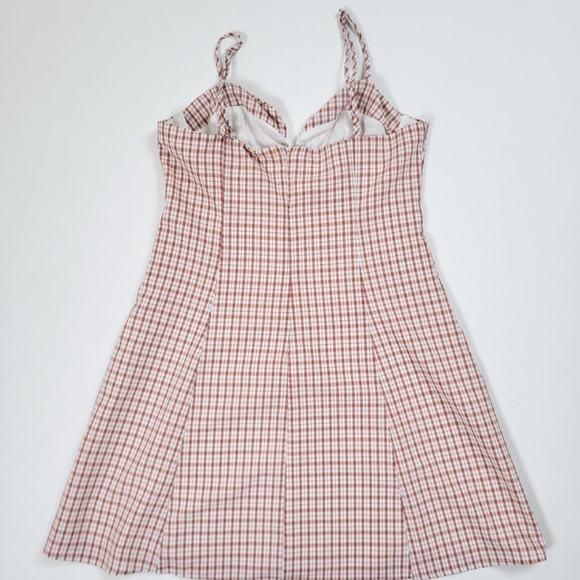 Princess polly mini dress plaid checkered shoe spaghetti straps sleeveless - Picture 4 of 6